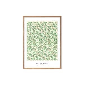 Poster & Frame | Green Leaves, Størrelse A2, Ramme Oak nature