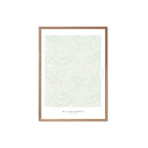 Poster & Frame | Light Green, Størrelse A2, Ramme Oak nature